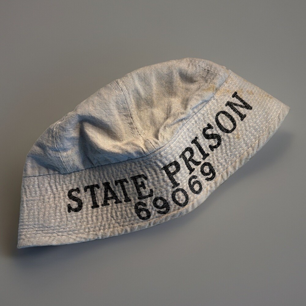 Prison Hat Cap Rare Collectors Unbranded Vintage